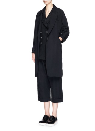 Figure View - Click To Enlarge - SONG FOR THE MUTE - Raglan sleeve wool coat
