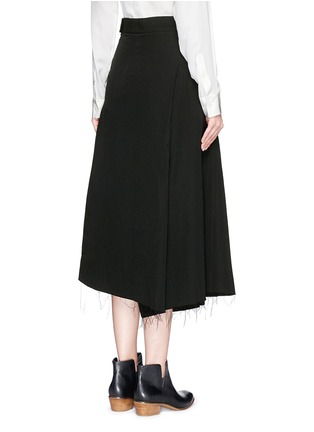 Back View - Click To Enlarge - SONG FOR THE MUTE - Pleat front wool skirt