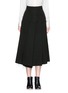 Main View - Click To Enlarge - SONG FOR THE MUTE - Pleat front wool skirt