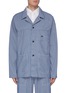 Main View - Click To Enlarge - NANAMICA - 'Coverall' contrast topstitching patch pocket chambray shirt jacket