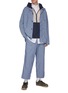 Figure View - Click To Enlarge - NANAMICA - 'Easy' contrast topstitching pocket chambray pants