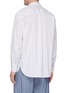Back View - Click To Enlarge - NANAMICA - 'Big Button Down Wind' stripe shirt