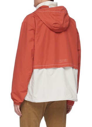 Back View - Click To Enlarge - NANAMICA - 'Cruiser' hooded colourblock back panel jacket