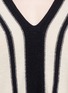 Detail View - Click To Enlarge - VINCE - Colourblock stripe V-neck cashmere sweater