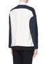 Back View - Click To Enlarge - VINCE - Contrast sleeve cotton bomber jacket