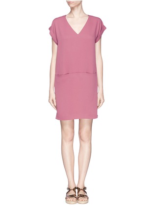 Main View - Click To Enlarge - VINCE - Roll sleeve shift dress