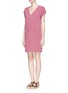 Figure View - Click To Enlarge - VINCE - Roll sleeve shift dress