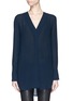 Main View - Click To Enlarge - VINCE - Button cuff high-low crepe tunic