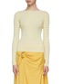 Main View - Click To Enlarge - VINCE - Striped boatneck rib knit top
