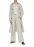 Figure View - Click To Enlarge - VINCE - Side slit belted trench