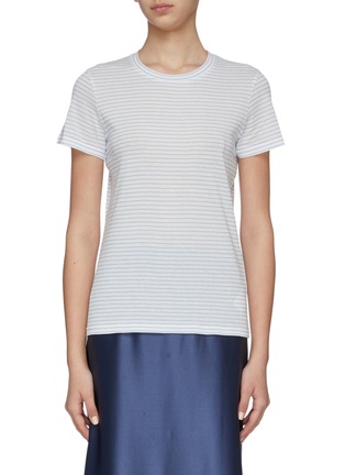 Main View - Click To Enlarge - VINCE - Pencil stripe cotton T-shirt