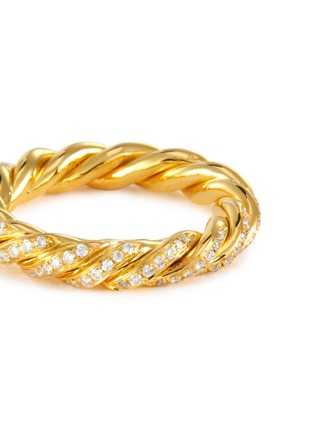 Detail View - Click To Enlarge - PATCHARAVIPA - 'Diamond Rope' diamond 18k yellow gold ring
