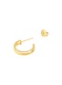 Detail View - Click To Enlarge - PATCHARAVIPA - Rope Hoops' diamond 18k yellow gold earrings