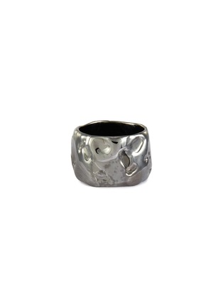 Main View - Click To Enlarge - PATCHARAVIPA - "Midi Fingercon' 18k black gold ring