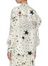 Back View - Click To Enlarge - VALENTINO GARAVANI - Star print ruffle detail satin blouse