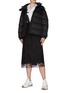 Figure View - Click To Enlarge - VALENTINO GARAVANI - Lace detail puffer jacket