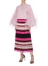 Figure View - Click To Enlarge - VALENTINO GARAVANI - Feather embellished puff sleeve top