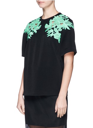 Front View - Click To Enlarge - 3.1 PHILLIP LIM - Guipure floral lace T-shirt