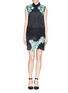 Figure View - Click To Enlarge - 3.1 PHILLIP LIM - Floral appliqué silk satin skirt