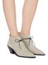 Figure View - Click To Enlarge - MERCEDES CASTILLO - 'Karington' suede ankle boots