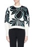 Main View - Click To Enlarge - 3.1 PHILLIP LIM - Floral jacquard cropped sweater