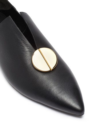 Detail View - Click To Enlarge - MERCEDES CASTILLO - 'Kelby' metal detail leather loafers