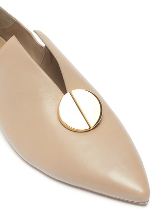 Detail View - Click To Enlarge - MERCEDES CASTILLO - 'Kelby' metal detail leather loafers