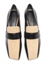 Detail View - Click To Enlarge - MERCEDES CASTILLO - 'Remina' suede tongue block heel leather loafers