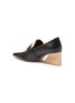 - MERCEDES CASTILLO - 'Remina' suede tongue block heel leather loafers