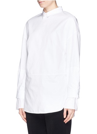Front View - Click To Enlarge - 3.1 PHILLIP LIM - 'Tuxedo Trompe L'oeil' mock layer sleeve shirt