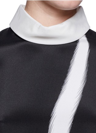 Detail View - Click To Enlarge - 3.1 PHILLIP LIM - Layered sleeve stripe print shirt