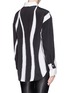 Back View - Click To Enlarge - 3.1 PHILLIP LIM - Layered sleeve stripe print shirt