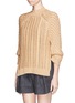 Front View - Click To Enlarge - 3.1 PHILLIP LIM - Ruche sleeve turtleneck sweater