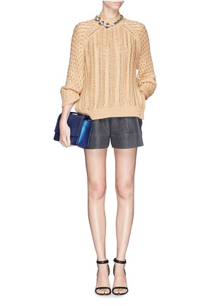 Figure View - Click To Enlarge - 3.1 PHILLIP LIM - Ruche sleeve turtleneck sweater