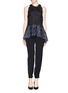Detail View - Click To Enlarge - 3.1 PHILLIP LIM - Honeycomb mesh guipure lace top