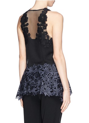 Back View - Click To Enlarge - 3.1 PHILLIP LIM - Honeycomb mesh guipure lace top