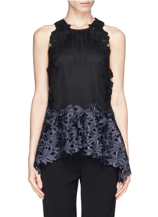 Main View - Click To Enlarge - 3.1 PHILLIP LIM - Honeycomb mesh guipure lace top