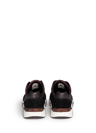 Back View - Click To Enlarge - ASH - 'Hendrix' leather suede sneakers