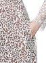 Detail View - Click To Enlarge - CARVEN - Contrast lining lace dress