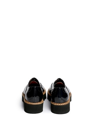 Back View - Click To Enlarge - FABIO RUSCONI - Leather platform Oxfords
