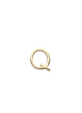 Main View - Click To Enlarge - LOQUET LONDON - 18k yellow gold letter charm - Q