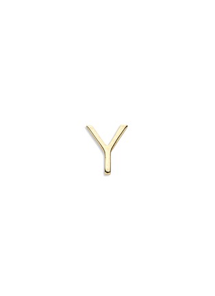 Main View - Click To Enlarge - LOQUET LONDON - 18k yellow gold letter charm - Y