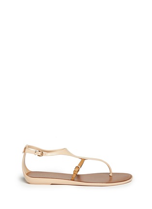 Main View - Click To Enlarge - SERGIO ROSSI - Contrast-strap flat sandals