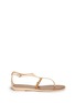 Main View - Click To Enlarge - SERGIO ROSSI - Contrast-strap flat sandals