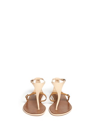 Figure View - Click To Enlarge - SERGIO ROSSI - Contrast-strap flat sandals