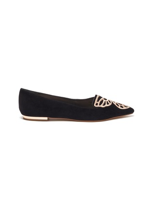 Main View - Click To Enlarge - SOPHIA WEBSTER - Bibi Butterfly' wing embroidered suede flats