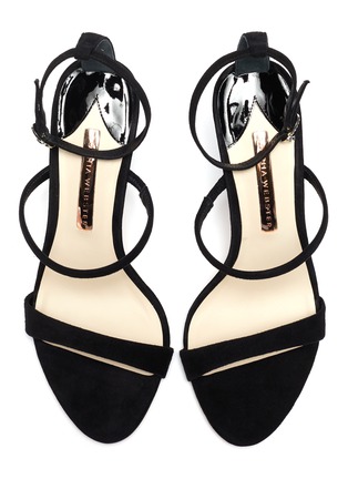 Detail View - Click To Enlarge - SOPHIA WEBSTER - 'Rosalind' hourglass heel suede sandals
