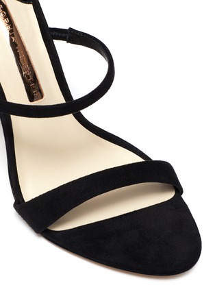 Detail View - Click To Enlarge - SOPHIA WEBSTER - 'Rosalind' hourglass heel suede sandals