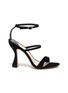 Main View - Click To Enlarge - SOPHIA WEBSTER - 'Rosalind' hourglass heel suede sandals