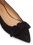 Detail View - Click To Enlarge - AQUAZZURA - 'Bowtie' suede step-in flats